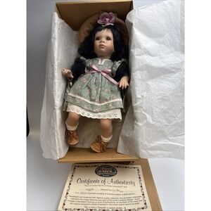 "KENDRA" COTTAGE COLLECTIBLES BY GANZ, PORCELAIN DOLL BY LINDA STEELE 1997 PRE-O